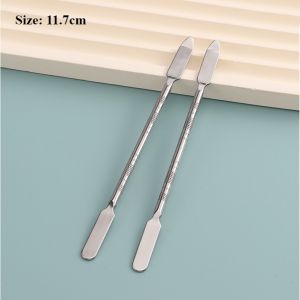 Bảng Palette Inox Trộn Kem Nền Kèm Que Tán Trang Điểm Bộ Khay Mix Kem Nền Chất Liệu Inox Không Gỉ Sáng Bóng Dễ Vệ Sinh TIDO TI DO