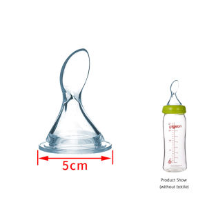 Silicone Food Spoon For 5cm wide neck Pigeon baby Feeding bottles teats Rice milk medcine feeding accessories