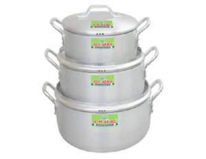 Bộ nồi Nhật Kim Hằng T3 lớn gồm 3 nồi 18 22 26cm KHG0074 (bộ gốm 3 nồi 18 22 26cm)