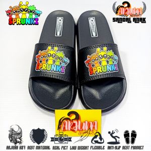 Sandal Selop Anak Karakter Sprunki Incredibox Game Bahan Karet Empuk & Ringan