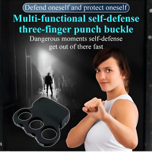 Ring Toy Self Defense Three Finger Snap Fist Snap/Adult Personal Safety/Compact Ring Toy/Three Finger Design For Protection