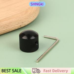 SHNGki 1Pc Metal Electric Bass Guitar Tone Volume Knob Potentiometer Hat Cap Guitar Parts Push Knob With Hole Guitar Accessories