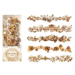 10Pcs Flower Decorative Sticker Scrapbooking Sticker for Journal Planner Laptop Phone Case Photo Album Craft Project