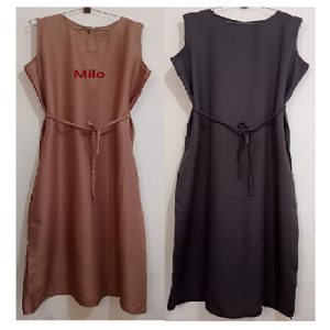 Baju Dress Panjang Inner Outer Hijab Tanpa Lengan Jumbo Size Untuk Wanita Dewasa dan Remaja