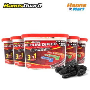 HANNSGUARD Dehumidifier set of 5 500ML For Food Kitchen Room Removes Molds and Moisture Small Cooling & Air Treatment