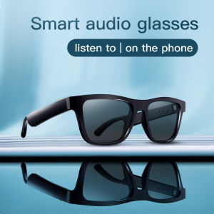 MP3 Smart Glasses Bluetooth Sunglasses Built-in Mic Speaker Bluetooth Glasses Blue Polarized Lenses
