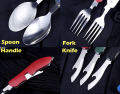 🌟Portable Spoon/Knife/Fork Set🌟 3 in 1 Foldable Picnic Camping Cultery Set. 