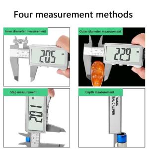 LCD Digital Vernier Caliper with Unit Conversion Micrometer Gauge 0-150mm Inner Outer Diameter Measuring Tool