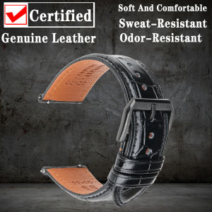 Watchband Quick Release For Smart Watch HUAWEI GT 2 Pro Amazfit GTR Samsung Galaxy Watch Active 2 Genuine Leather Watch Band2026
