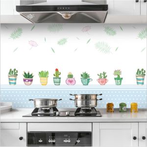 Wallpaper Dinding Dapur Anti Minyak Wall Sticker Kitchen Sheet 300x60CM Waterproof Aneka Motif