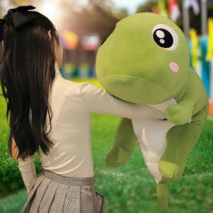 💕 Store opening 💕 1 Piece Lovely Soft Anime Animal Dinosaur Stuffed Kawaii Room Decor Doll Pillow Toy For Kids Girl Gifts 60 80CM Long Dinosaur Plush Toys