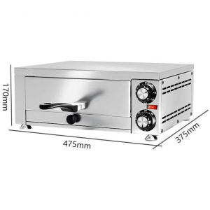 12/16 Inch Commercial Electric Pizza Oven Single or Double Layer Stainless Steel Baking Oven for Pizza Bread Pastry