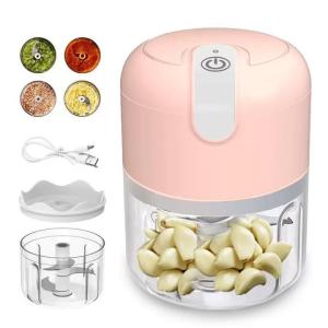 (BH 1 năm) Máy xay tỏi ớt cầm tay Samono SW-L4 250ml 30w không dây dung lượng pin sạc 800 mAh cổng type C