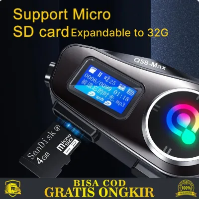 INTERKOM HELM MOTOR BLUETOOTH NIRKABEL WIRELESS HEADSET KOMUNIKATOR