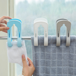 Kẹp đôi phơi quần áo chăn ga chống gió lớn kẹp nhựa kẹp quần áo kẹp ga trải giường gấu bông sấy khô