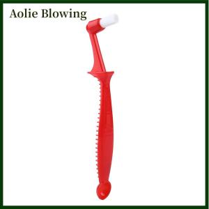 Aolie 1PC Coffee Brush Espresso Coffee Machine Cleaning Brush Long Handle Integrated Two-In-One With Spoon Cleaning Nylon Brush