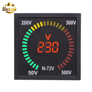 Đèn báo tín hiệu điện áp AC N-72V đồng hồ đo điện áp kỹ thuật số LED dạng xoay 72 vòng đầu đo điện áp AC50-500V