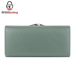 Royal Bagger RFID Long Wallets for Women Genuine Leather Large Capacity Card Holder Fashion Retro Coin Purse Clutch Wallet 2519