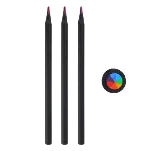 Feelife 1-12Pcs Creative 7 Color Rainbow Pencils Art Supplies for Drawing Coloring Sketching Stationary Wooden Multicolored Pencils