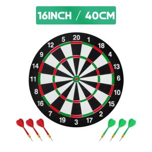 12/16INCH 30/40CM DART GAME DOUBLE-SIDED DART BOARD BACK BOARD WITH DARTS SET FOR ADULTS OR KIDS