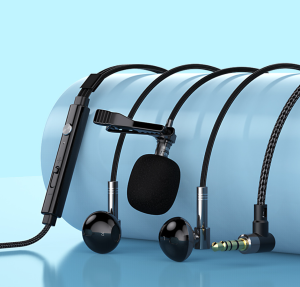 LEC28✅ Double Microphone Surround Earpiece 7.1 HIFI Gaming Earbud HIFI Superior Sound Quality 3.5MM Live Broadcast Karaoke Earphone / Double Mic Wired Strong Bass Stereo Earphone HD Music Heavy Bass Deep Bass Curve Earfon Handsfree Headset Headphone