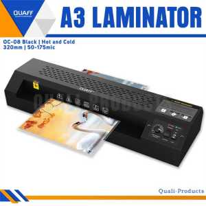 Quali-Products - QUAFF Black Laminator Metal 0C-08 - 320mm 50-175 Mic Hot & Cold