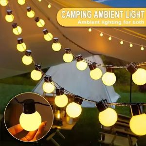 1PC LED Solar Light StringOutdoor White Balls Decoration Lights Hanging Lights For GardenYardPatioBalconyCamping&Holidays