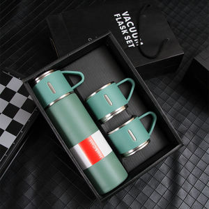 SG [READY STOCK] 500ml Bullet Vacuum Thermos Double-layer 304 Stainless Steel Business Travel Mug Water Bottle Coffee Tumbler