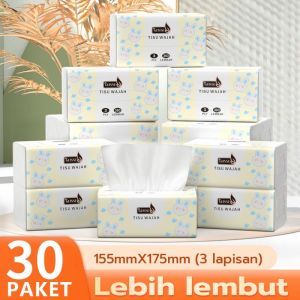 【Keluaran Pabrik】Glisse Tissue Soft Facial Pop Up 360 Sheets Tisue Lembut Untuk Wajah Badan Multi Fungsi (10 Paket/20 Paket/30 PaketTersimpan)