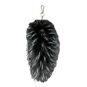 Realistic Soft Faux Furs Animal Tail Keychain Trendy Bag Attachment Colorful Car Key Charm Pendant for Everyday Use