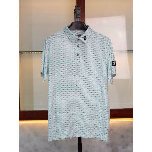 FJ mens golf shirt model with extremely attractive patterns anti-wrinkle enough to weigh 100kg supports size change