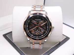 Jam Tangan Pria Gastro Sport Analog Tanggal Rantai Stainless Steel Anti Air