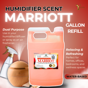 Marriott Scent 1 Gallon Water Based Essential Oil Fragrance for Humidifier Air Freshener & Linen Spray