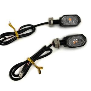 Universal Motorcycle-Turn Signal Light Built-Relay Flasher Led Flowing Water Blinker-Bendable Flashing Signals-Lamp 2pcs