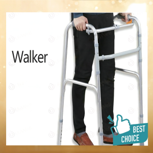 Adjustable Walker for Elderly with Wheels and Comfortable Grip