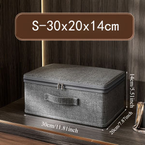 Waterproof Extra Large Stackable Canvas Storage Box with Lid Multi-Purpose Organizer for Home Essentials Storage Bins