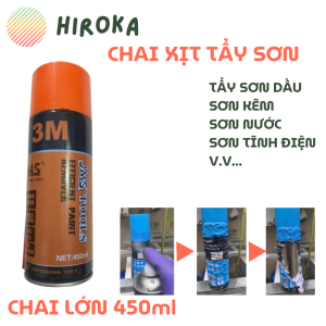 Chai Xịt Tẩy Sơn Dung Dịch Tẩy Sơn Mạnh Mẽ Tẩy Rỉ Sét Tẩy Keo Paint Remover Sticker Remover NT500/3M Notokyo - 400ml