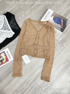 Áo Khoác Cardigan Hoạ Tiết Ren ( Không Kèm Lót ) - Tharo Clothing [AO00209]