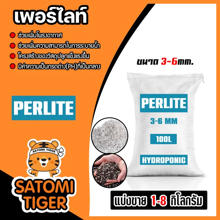 เพอร์ไลท์ Perlite แบ่งขาย 1-8kg สำหรับงานอดิเรก