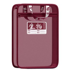 BAIXL Vách ngăn hai lớp Túi đựng giấy kiểm tra Đa chức năng Hình chữ L Túi đựng đồ trong suốt Túi phân loại Di động Túi đựng văn phòng phẩm Đồ dùng văn phòng trường học