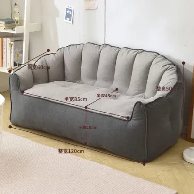 Lazy Sofa Chair Double Seater Sofa Bean Bag Cover with Filling fullset Lazy Chair Kerusi Malas Besar Siap isi 懒人沙发带填充选项