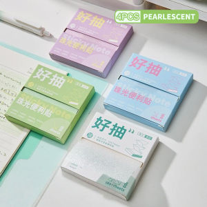 Transparent Sticky Note 100 sheets Memo Label Sticker Bookmarks Extractable Colourful Note Pad