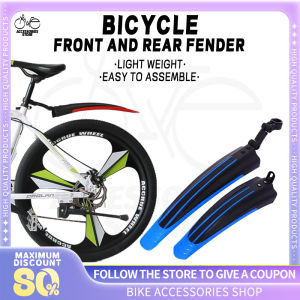 2PCS MTB Bike Mud Guard Bike Mudguard Bicycle Rear Fender Bike Mud Guard For Bike Removable Fender