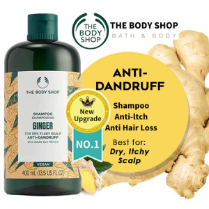 SG Stock|The Body Shop Ginger Anti-Dandruff Shampoo 400ml Hair grower shampoo Anti Hair Loss Scalp Care