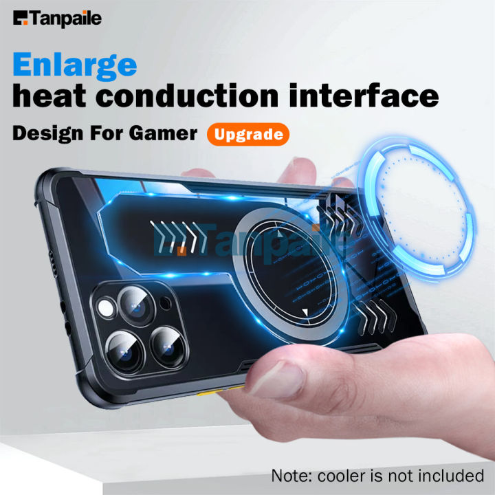 Tanpaile Cooling Case For iPhone 15 Pro Max 14 13 12 11 Plus X
