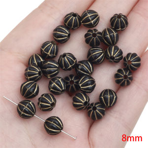 Acrylic Exquisite Gold Painted Beads Tulip Flower Heart Angel Styles Charms Beads for Necklace Bracelet Earring DIY Jewelry Craft Making