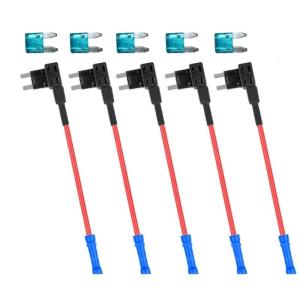 Thu nhỏ ô tô thêm một mạch Kit 5 gói 15A/20A tùy chọn đồng Dây dẫn điện trở thấp an toàn phân phối điện