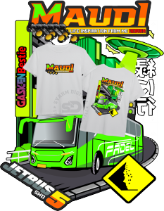 Kaos baju Anak Buss Basuri buss mania VEKTOR MAUDI REBORN GASKEUN BESTI SABLON DEPAN BELAKANG  laki laki / perempuan 1-12 TAHUN-Dapat Sticker gratis