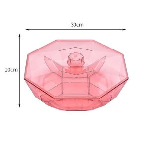Toples Snack Modern Geometris dengan Tutup - Wadah Penyimpanan Rendah Lemak Desain Elegan
