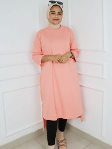 BAJU POPULER MEOW MIDI DRESS HS Bahan KAOS KATUN COMBED 24 S APK SABLON SIZE M L XL DAN XXL
